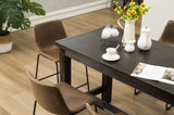 Bronco Antique Wood Finished Counter Height Dining Set Table and Six Brown Chairs T2574P195184