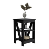 Taylor End Table, Side Table, Nightstand, 3-Tier Storage Shelf, Sofa Table for Small Space B070P188839