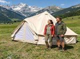 4m 4-6 Person 4 Season Waterproof Cotton Canvas Yurt Camping Tent with Galvanized Steel Frame 06933628