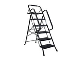 Step Ladder, Folding Step Stool with Wide Anti-Slip Pedal, Sturdy Steel Ladder, Convenient Handrail, W2660P468424
