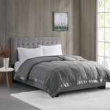 Lightweight Down Alternative Blanket with Satin Trim B03598490