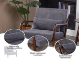Mid-Century Modern Accent Chair, Arm Chair Living Room Chairs Pillow Upholstered Reading Chair 15543398