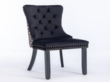 Classic Velvet Dinings, High-end Tufted Solid Wood Contemporary Velvet Upholstered Dining W1143P152034