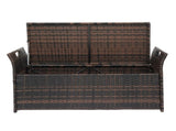 106*52*46cm Iron Frame Can Accommodate Brown Gradient Footstool Locker Rattan Locker 57830251