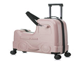 22 Inch Ride-on Suitcase for Kids & Teens, Toddler Travel Luggage with Seat, Spinner Wheels, Safety 16968074