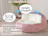 Oversized Bean Bag Chairs,Multicolor Faux Fur Couch Filled with Shredded Sponge,Large Lounger Sofa 63896610