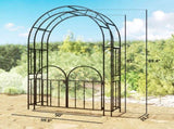 Steel Garden Arch with Gate 18123525