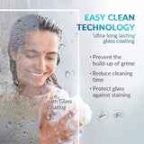 44 to 48 in. W x 76 in. H Double Sliding Frameless Soft-Close Shower Door, Premium 3/8 Inch W1573126517