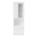 ON-TREND High Gloss Storage Cabinet with LED Lights, 67" Tall Pantry Cabinet with Acrylic Door, N721P192842K
