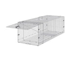 42" x 16" x 18" Humane Live Animal Cage Trap, Galvanized Iron Folding Design with Handle, for Stray 09470208