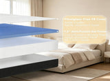 6" Trifold Mattress 75"x38"x6" Lightweight Memory Foam Bed for Guest, Camping, RV 68908199