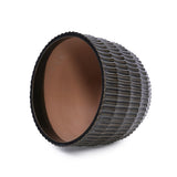 Handmade Dark Coffee Ceramic Planter Set of 4 , Indoor/Outdoor Flower Pot for W3273P321575