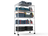 5 Tier Shelf Wire Shelving Unit, NSF Heavy Duty Wire Shelf Metal Large Storage Shelves Height W155065926