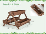 44" Wooden elevated garden bed 44187449
