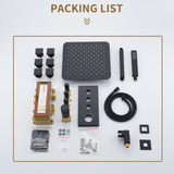 3 Functions 12 Inch Ceiling Mounted Thermostatic Shower System in Matte Black T3609P352710
