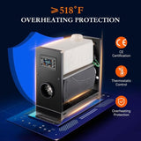 Diesel Heater All in One 5KW 12V-24V Portable Car Diesel Air Heater with Muffler, LCD Monitor, 86641394