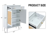 Modern minimalist storage cabinet, rattan shoe cabinet, bed top cabinet. Beautiful shape, suitable W1151P151509