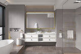 96in. W x 48in. H Metal Framed Bathroom Mirror for Wall, Rectangle Mirror, Bathroom Vanity Mirror W1272115339