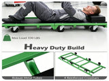 Foldable Automotive Mechanic Creeper with Thick EVA Foam PU Leather Cushion, 6 Universal Rolling 15920744