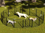 Dog Playpen 40 Inch, 16 Panels Heavy Duty Metal Pet Exercise Pen Indoor Outdoor Fence Panels W2887P314281