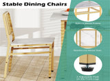 3-Piece Dining Table Set , Space-Saving Tuck-under Chair Design 77447985