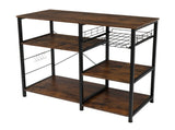 3-Tier Industrial Kitchen Baker's Rack Utility Microwave Oven Stand Storage Cart Workstation Shelf, 04294771
