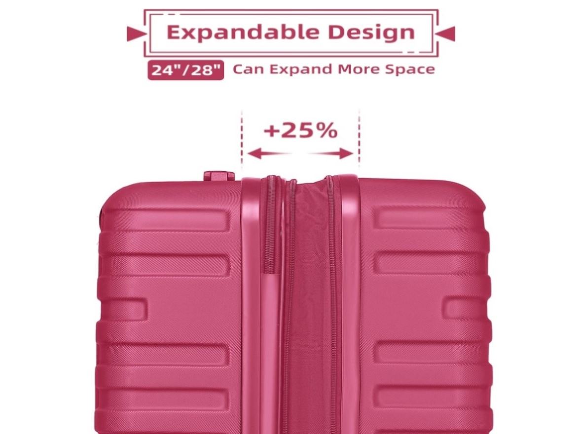 Luggage Sets 6 Pieces with Duffel Bags, Hardside Expandable