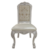 Ivory and Bone White Tufted Side Chair B062P209249