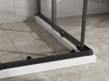 Goodyo 32"-36" W x 72" H Expandable Square Shower Enclosure, Sliding Corner Shower Door with SGCC D163170157