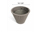 Round Strata Column Planter LG - Grey Brown B2755P462161