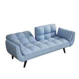 57 "blue sofa Soft two armrests throw pillow pillow comfortable fit apartment bedroom small space W1658135096