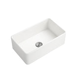White Farmhouse Sink Deep Apron Sink Undermount Farmhouse Kitchen Sink Single Farm Sink W2287P184725