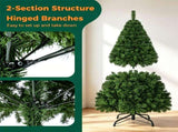5 FT Unlit Artificial Christmas Tree 519 Branch Tips, PVC Hinged Xmas Tree, Flame Retardant 52507956