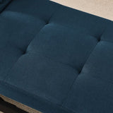 Convertible Sleeper Sofa Chair Adjustable Backrest Recliner with Pullout Sofa Bed with Wheels, W1413P227517