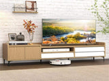 71" Entertainment Center with Drawers & Cabinet, Cable Management TV Console for Living Room 15236372