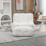 Fluffy bean bag chair, comfortable bean bag for adults, super soft lazy sofa chair with memory foam W1996131041