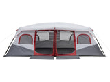 10 Person Family Cabin Tent, 2 Room Huge Tent with Storage Pockets for Camping 85333487