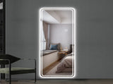 65"x24" Full Length Floor Mirror LED Whole Body Mirror, Wall Mounted Hanging Mirror with Lights, W2071P180840