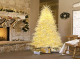 7 FT Artificial Christmas with 400 Lights Stepless Dimming, 3 Color Modes, Hinged Xmas Pine 32515590