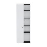 Hoyt Kitchen Pantry Storage Cabinet With and Five Interior and Exterior Shelves B200P173178