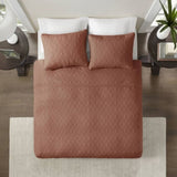 3 Piece Reversible Quilt Set Clay Red King/Cal King B035P266676