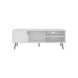 Vulcan 63" Wide Tv Stand with One Cabinet, Three Open Shelves, Cable Management, Living, Tv B200P253754