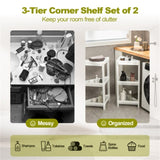 2-piece corner bathroom rack 65656521