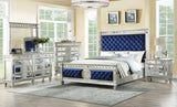 Glam Luxury Bedroom Mirrored Finish Nightstand with 2 Drawers Wooden Furniture 1pc B2741P324362