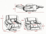 Dual Motor Power Lift Recliner Chair, 180&deg Flat Recline with Massage & Heat, Wide Seat for 94945849