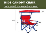 Kids Canopy Chair with Safety Lock , Red/Blue 10956284