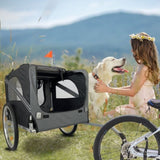 ZNTS Outdoor Heavy Duty Foldable Utility Pet Stroller Dog Carriers Bicycle Trailer 17767826