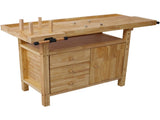 Wood Workbench - Wooden Workbench for Garage Workshop and Home, with Rapid Action Woodworking Vise 7 59267549