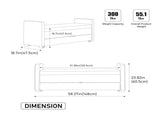 58.27" Wide Modern Upholstered Storage Bench Double Storage Space, Napped fabric Foot Stool W3189P445990