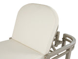 TREXM Outdoor Chaise Lounge, Premium Acacia Wood Patio Recliner with Arched Backrest, 5-Position N715P403786E